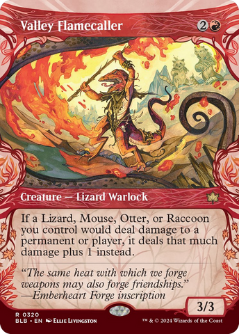 Valley Flamecaller (Showcase) [Bloomburrow] - The Mythic Store | 24h Order Processing