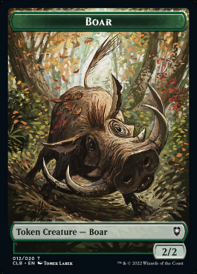 Treasure // Boar Double-Sided Token [Commander Legends: Battle for Baldur's Gate Tokens] - The Mythic Store | 24h Order Processing