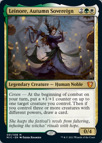 Leinore, Autumn Sovereign (Display Commander) [Innistrad: Midnight Hunt Commander] - The Mythic Store | 24h Order Processing