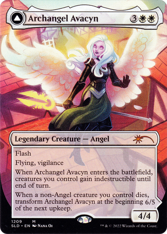 Archangel Avacyn // Avacyn, the Purifier (Display Commander) (Borderless) [Secret Lair: From Cute to Brute] - The Mythic Store | 24h Order Processing
