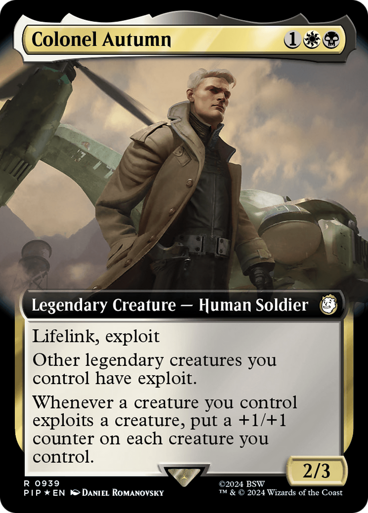 Colonel Autumn (Extended Art) (Surge Foil) [Fallout] - The Mythic Store | 24h Order Processing