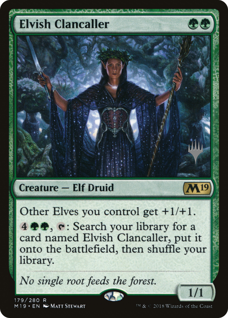 Elvish Clancaller (Promo Pack) [Core Set 2019 Promos] - The Mythic Store | 24h Order Processing