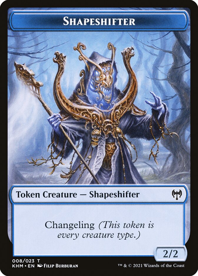 Elf Warrior // Shapeshifter Double-Sided Token [Kaldheim Tokens] - The Mythic Store | 24h Order Processing