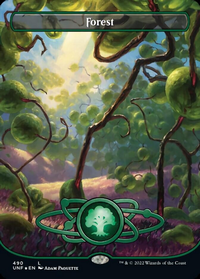 Forest (490) (Planetary Space-ic Land) (Galaxy Foil) [Unfinity] - The Mythic Store | 24h Order Processing
