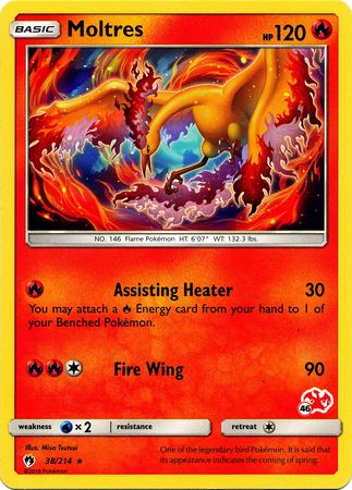 Moltres (38/214) (Charizard Stamp #46) [Battle Academy 2020] - The Mythic Store | 24h Order Processing