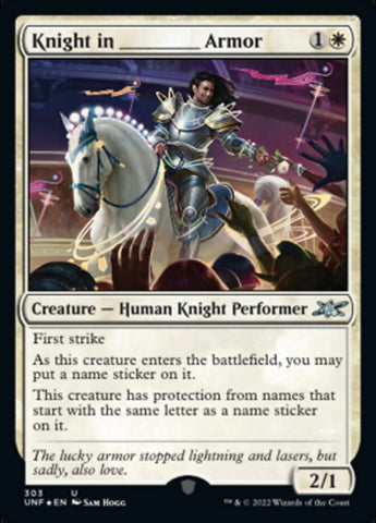 Knight in _____ Armor (Galaxy Foil) [Unfinity] - The Mythic Store | 24h Order Processing