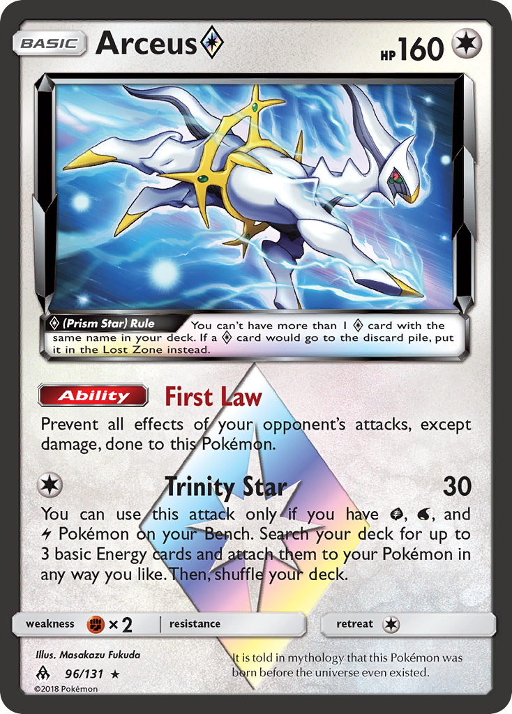 Arceus (96/131) (Prism Star) [Sun & Moon: Forbidden Light] - The Mythic Store | 24h Order Processing