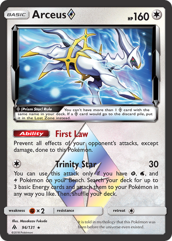 Arceus (96/131) (Prism Star) [Sun & Moon: Forbidden Light] - The Mythic Store | 24h Order Processing