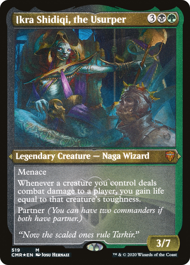 Ikra Shidiqi, the Usurper (Etched) [Commander Legends] - The Mythic Store | 24h Order Processing