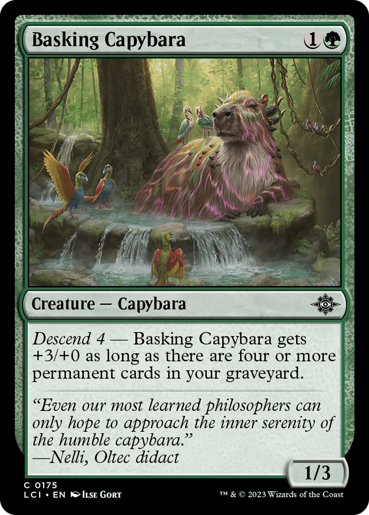 Basking Capybara [The Lost Caverns of Ixalan] - The Mythic Store | 24h Order Processing