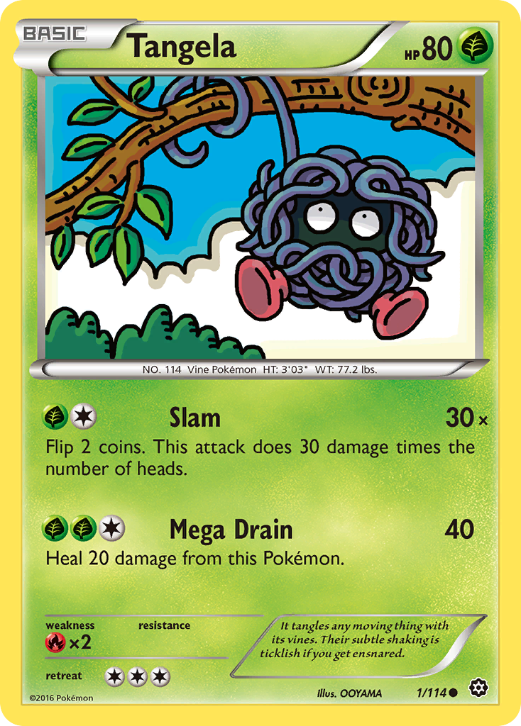 Tangela (1/114) [XY: Steam Siege] - The Mythic Store | 24h Order Processing