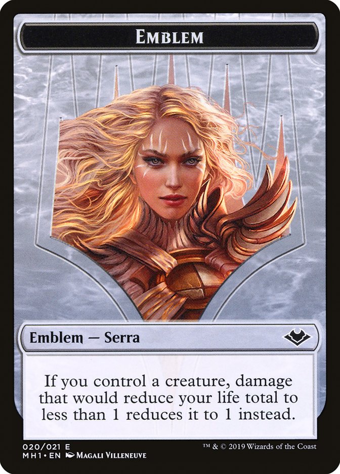 Bird (003) // Serra the Benevolent Emblem Double-Sided Token [Modern Horizons Tokens] - The Mythic Store | 24h Order Processing