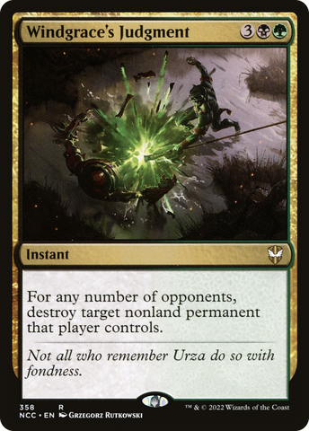 Windgrace's Judgment [Streets of New Capenna Commander] - The Mythic Store | 24h Order Processing