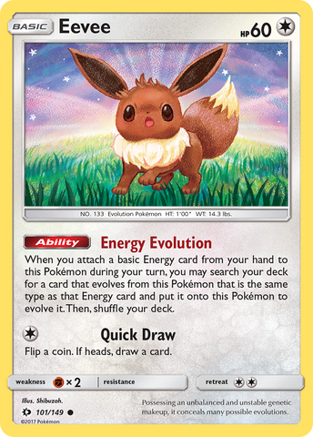 Eevee (101/149) [Sun & Moon: Base Set] - The Mythic Store | 24h Order Processing