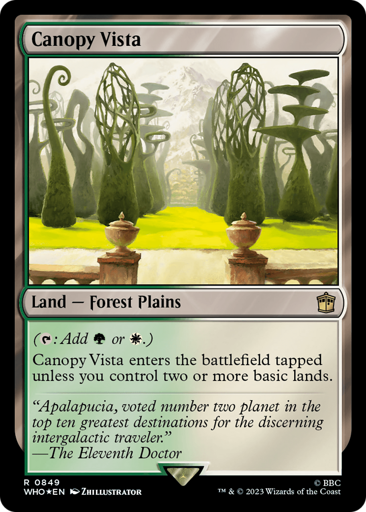 Canopy Vista (Surge Foil) [Doctor Who] - The Mythic Store | 24h Order Processing