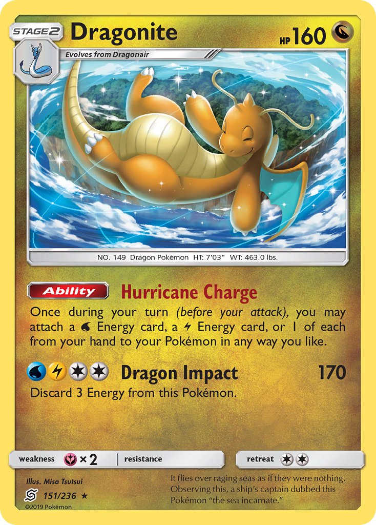 Dragonite (151/236) (Cracked Ice Holo) (Theme Deck Exclusives) [Sun & Moon: Unified Minds] - The Mythic Store | 24h Order Processing
