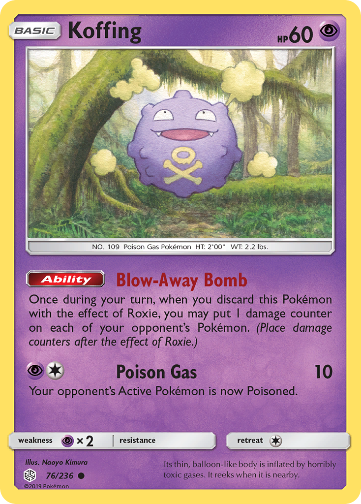 Koffing (76/236) [Sun & Moon: Cosmic Eclipse] - The Mythic Store | 24h Order Processing