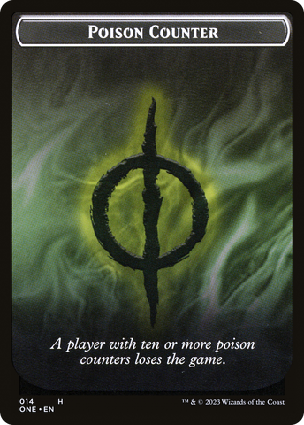 Poison Counter // Beast Double-Sided Token [Phyrexia: All Will Be One Commander Tokens] - The Mythic Store | 24h Order Processing