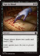 Sign in Blood [Foundations Commander] - The Mythic Store | 24h Order Processing