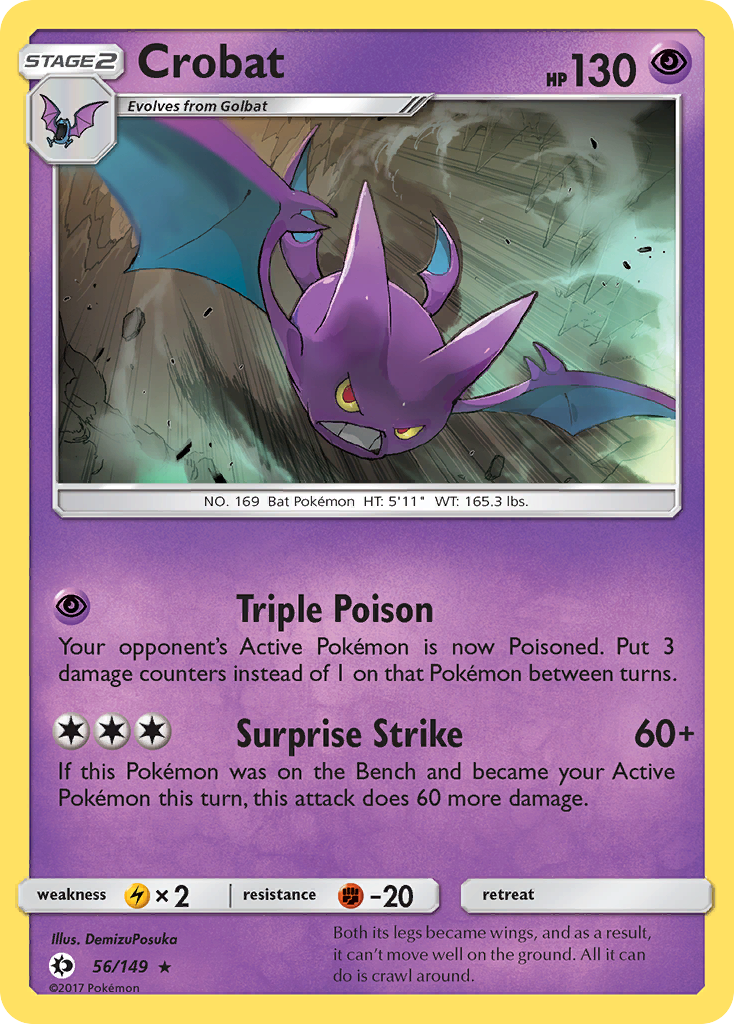 Crobat (56/149) [Sun & Moon: Base Set] - The Mythic Store | 24h Order Processing