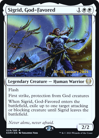 Sigrid, God-Favored [Kaldheim Prerelease Promos] - The Mythic Store | 24h Order Processing