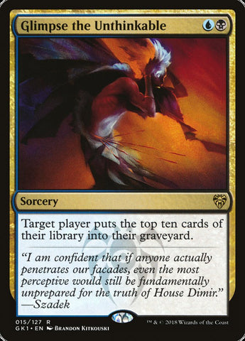 Glimpse the Unthinkable [Guilds of Ravnica Guild Kit] - The Mythic Store | 24h Order Processing