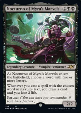 Nocturno of Myra's Marvels (Galaxy Foil) [Unfinity] - The Mythic Store | 24h Order Processing