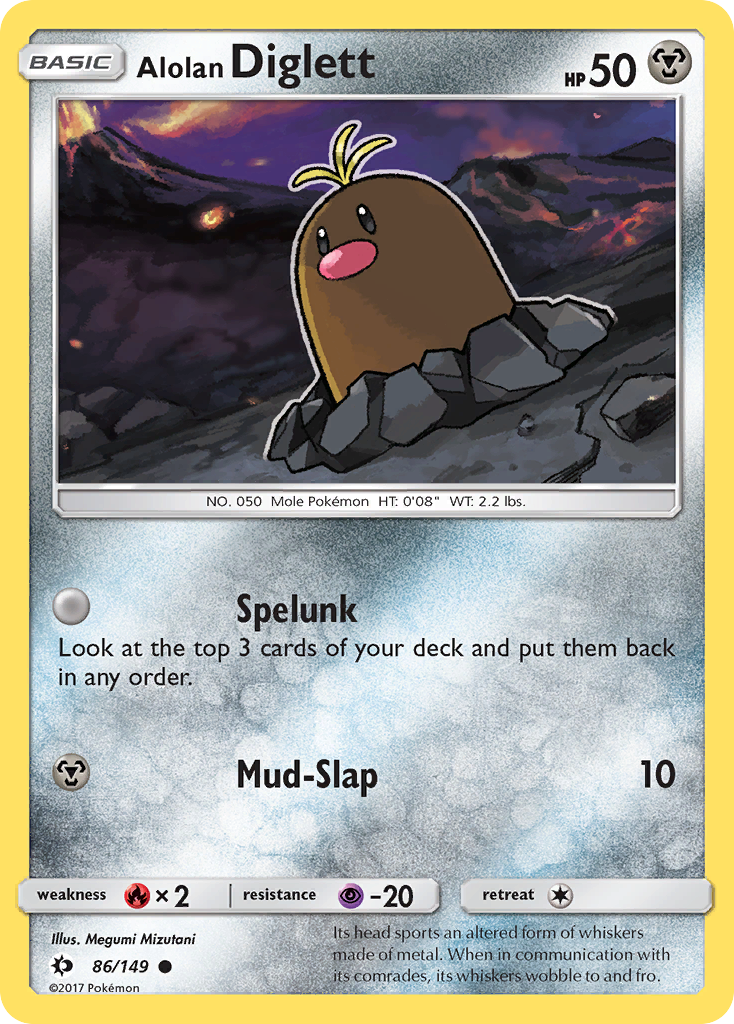Alolan Diglett (86/149) [Sun & Moon: Base Set] - The Mythic Store | 24h Order Processing