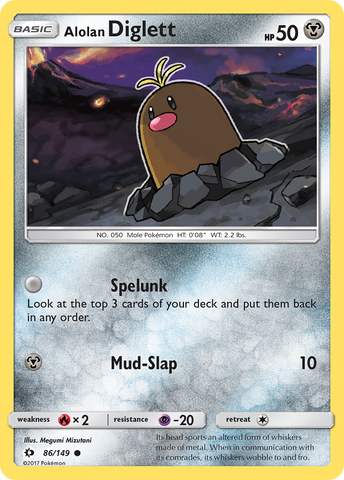 Alolan Diglett (86/149) [Sun & Moon: Base Set] - The Mythic Store | 24h Order Processing