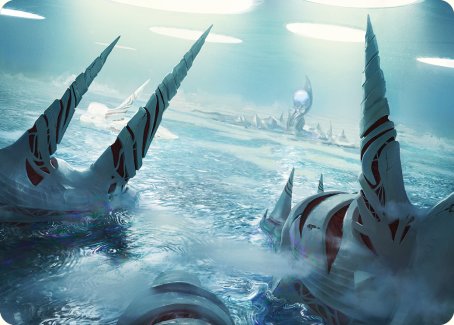 Seachrome Coast Art Card [Phyrexia: All Will Be One Art Series] - The Mythic Store | 24h Order Processing