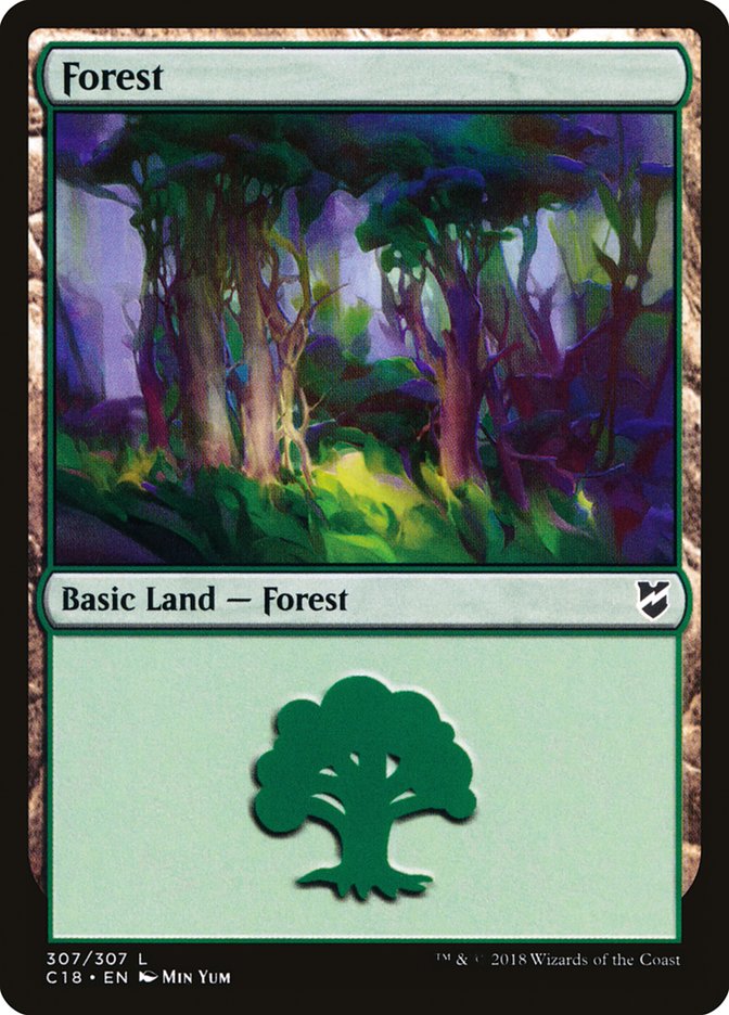Forest (307) [Commander 2018] - The Mythic Store | 24h Order Processing