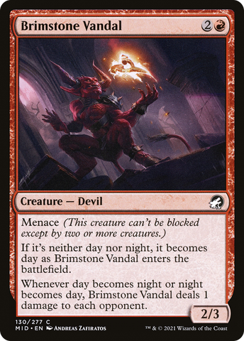 Brimstone Vandal [Innistrad: Midnight Hunt] - The Mythic Store | 24h Order Processing