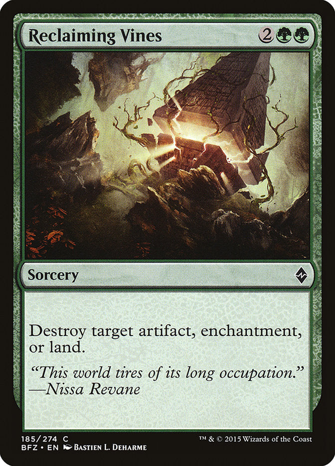 Reclaiming Vines [Battle for Zendikar] - The Mythic Store | 24h Order Processing