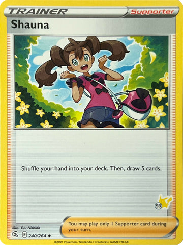 Shauna (240/264) (Pikachu Stamp #59) [Battle Academy 2022] - The Mythic Store | 24h Order Processing