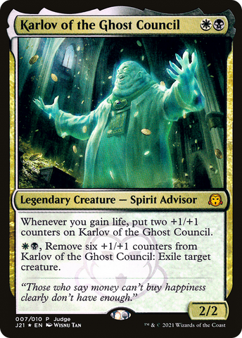 Karlov of the Ghost Council [Judge Gift Cards 2021] - The Mythic Store | 24h Order Processing