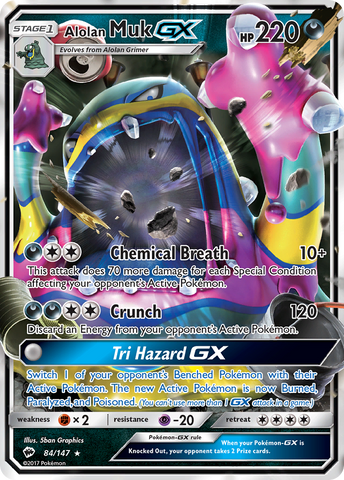 Alolan Muk GX (84/147) [Sun & Moon: Burning Shadows] - The Mythic Store | 24h Order Processing