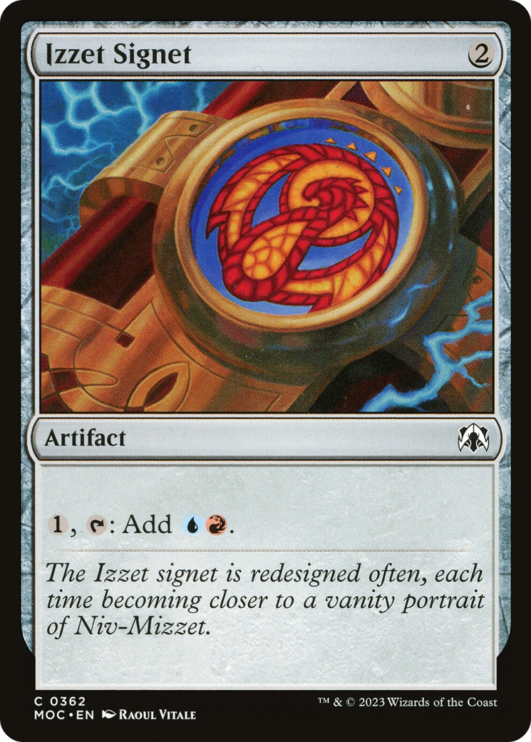 Izzet Signet [March of the Machine Commander] - The Mythic Store | 24h Order Processing