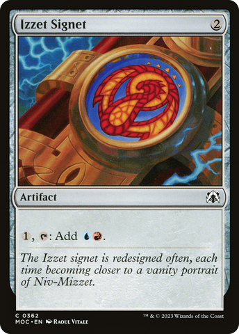 Izzet Signet [March of the Machine Commander] - The Mythic Store | 24h Order Processing