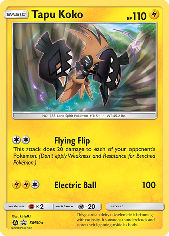 Tapu Koko (SM30a) [Sun & Moon: Black Star Promos] - The Mythic Store | 24h Order Processing