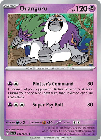 Oranguru (094/193) [Scarlet & Violet: Paldea Evolved] - The Mythic Store | 24h Order Processing