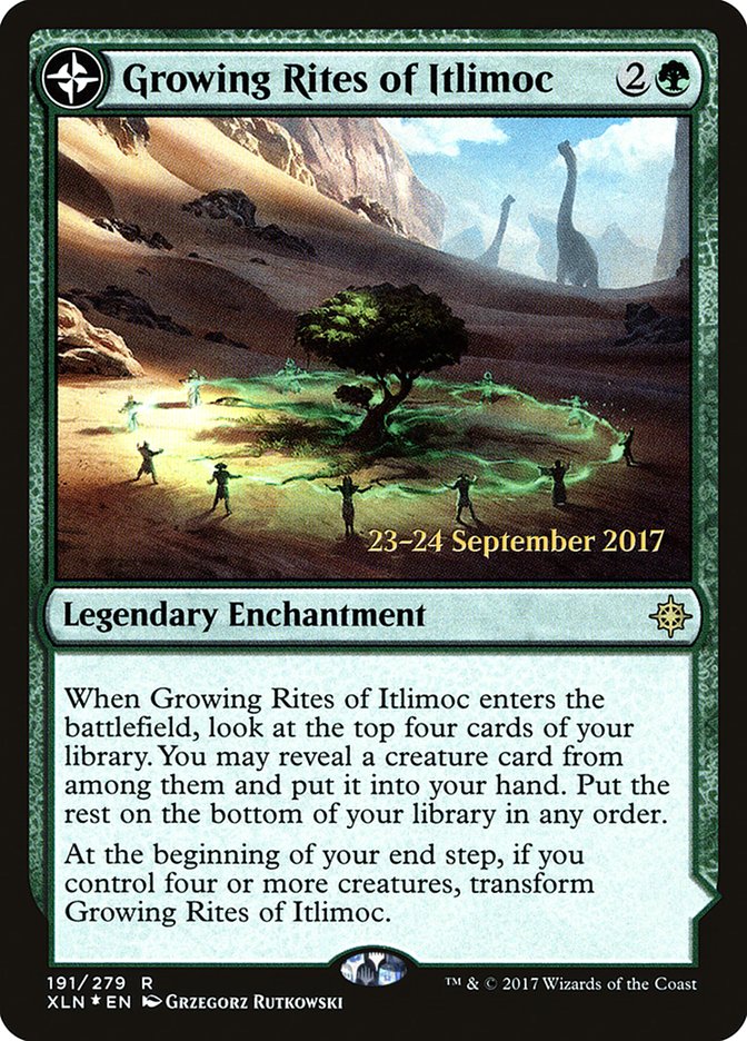 Growing Rites of Itlimoc // Itlimoc, Cradle of the Sun [Ixalan Prerelease Promos] - The Mythic Store | 24h Order Processing