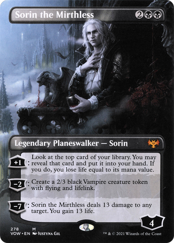 Sorin the Mirthless (Borderless) [Innistrad: Crimson Vow] - The Mythic Store | 24h Order Processing