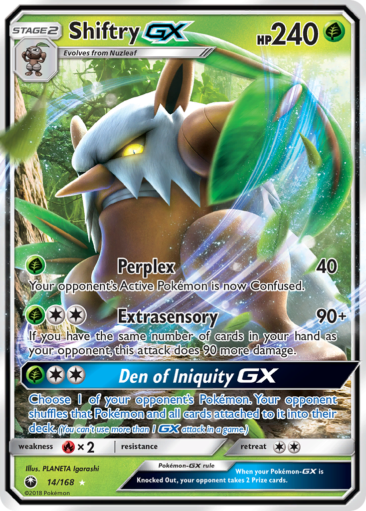 Shiftry GX (14/168) [Sun & Moon: Celestial Storm] - The Mythic Store | 24h Order Processing