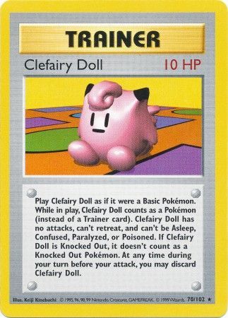 Clefairy Doll (70/102) [Base Set Shadowless Unlimited] - The Mythic Store | 24h Order Processing