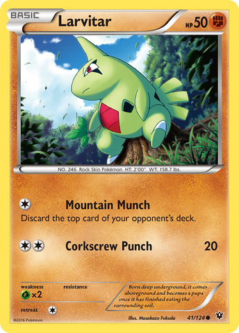 Larvitar (41/124) [XY: Fates Collide] - The Mythic Store | 24h Order Processing