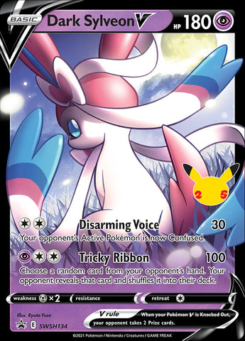 Dark Sylveon V (SWSH134) (Jumbo Card) [Sword & Shield: Black Star Promos] - The Mythic Store | 24h Order Processing