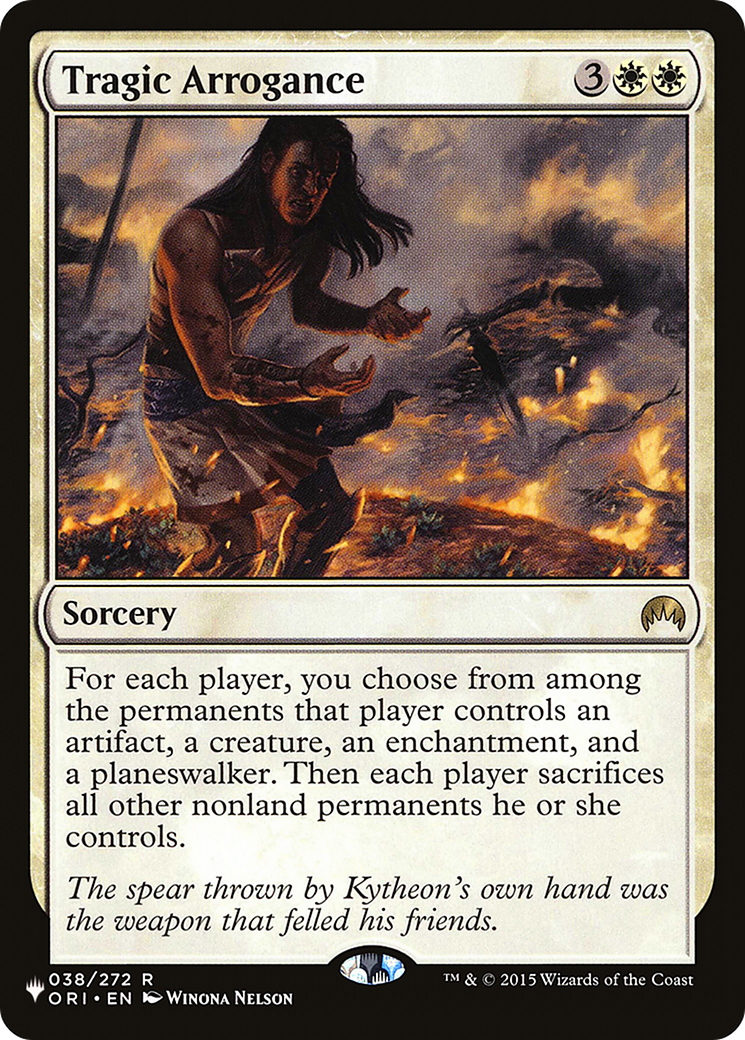 Tragic Arrogance [The List] - The Mythic Store | 24h Order Processing