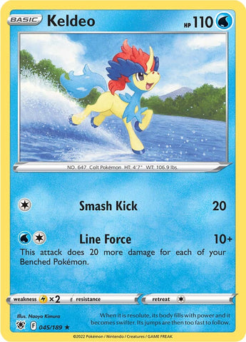 Keldeo (045/189) (Theme Deck Exclusive) [Sword & Shield: Astral Radiance] - The Mythic Store | 24h Order Processing
