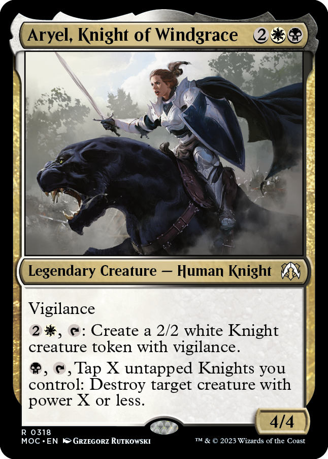 Aryel, Knight of Windgrace [March of the Machine Commander] - The Mythic Store | 24h Order Processing