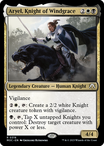 Aryel, Knight of Windgrace [March of the Machine Commander] - The Mythic Store | 24h Order Processing
